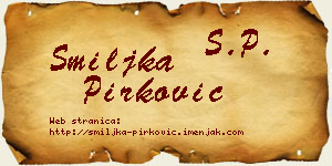 Smiljka Pirković vizit kartica